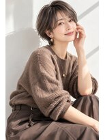 アッシュ 学芸大学店(Ash)&nbsp;ショートボブ/大人女性/グレージュ/白髪ぼかしハイライト