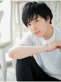 *mod's姪浜*…好感度大！ネイビーカラーくせ毛ショートd
