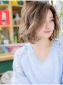 外国人風ハイライトAラインボブこなれヘアc4大宮10代20代30代