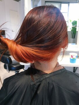 アディクト 綾瀬(ADDICT) 【ADDICT_YuuYa】インナーカラー_オレンジ_ピンク