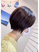 ラニハナクドウ(lanihana.kudo)&nbsp;+＊～丸みショートwith深みラベンダー～＊+