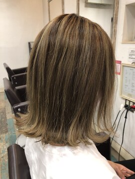 ヘアーアンドエクステンション パチャラ 小岩駅前店(HAIR&EXTENSION PACHARA) △外ハネボブ×セクションカラー△