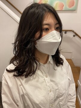 アライフ 顔まわりウェーブパーマ