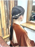 【ヘアアレンジ】タイトポニーテールアレンジ♪