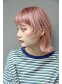 [ kisai ＊ 西川史浩 ]　マッシュウルフ×ピンクカラー