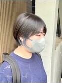 ショートボブ/インナーカラー/マッシュショート