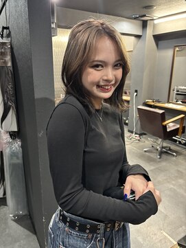 ボアップ(boappu) #デザインカラー#ルーツカラー#ミディアム#ハイトーンカラー