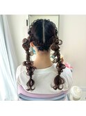 編み下ろしツイン