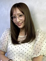 スカイ 本店(SKY)&nbsp;YUICHI__フェイスレイヤーカット2wayバング｜グレージュ