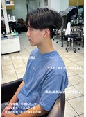 最旬毛流れフェザーセンターパート大宮メンズカットパーマ美容室
