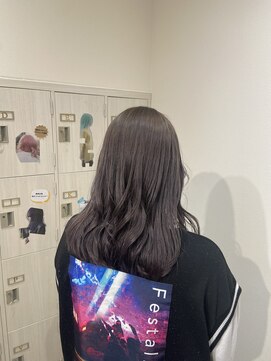 パプスドコワフュール 甲子園口店(Pap's de coiffeur) 淡い透明感グレーカラー