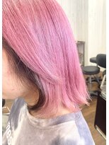 ヘアサロン リーフ(Hair Salon Leaf)&nbsp;ツートンカラー　ピンク×ブラック