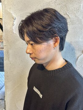 ニアウ 高崎店(Niau) ニュアンスパーマセンターパートカルマパーマ群馬高崎メンズ眉毛