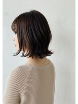 アントワープトーキョー(antwerp TOKYO)&nbsp;ミディアム/くびれヘア/外はね/ダークブラウン