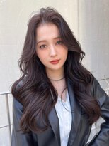 ジーナ 千葉(Zina)&nbsp;韓国風ロングレイヤー×透明感ベージュブラウン