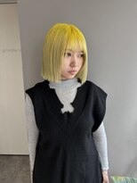 シア(sia)&nbsp;ぱつっとbobルーツカラーデザインカラーブリーチ心斎橋南船場
