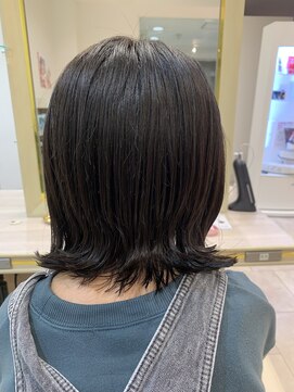 アッシュ 仙川店(Ash) キッズカットキッズヘアキッ外ハネズヘア女の子切りっぱなしボブ