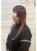 パツっとサイドバング×サクラピンク