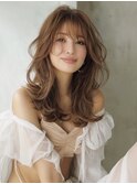 ☆ホワイトグレージュミニウルフデジタルパーマチェリーブラウン