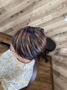 ルネッサンスヘアー ラファエロ(RAFFAELLO) ショートボブ×ハイライト