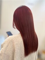 ジエクト 本店(The Ect)&nbsp;髪質改善ストレート/チェリーレッド・ワインレッド/地毛風
