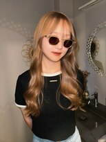 チャプター 問屋町(chapter)&nbsp;アブリーチミルクティーベージュカラーレイヤーカット韓国ヘア