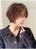 グランマッシュ/細めハイライト/ショート/白髪ぼかし/前髪☆106