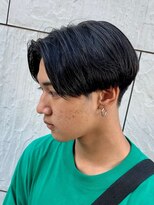 ジーニー 新百合ヶ丘(Genie) フェザーパーマサーフカール刈り上げセンターパート