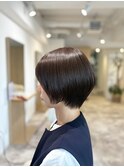 20代30代40代◎似合わせ上品ツヤ感の小顔美シルエットショート