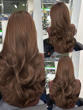 ブリーチなしダブルカラーで作るマロンブラウン♪10代20代30代