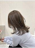 黒髪/オリーブグレー/小顔/ココアベージュ/髪質改善/縮毛矯正