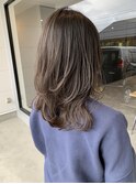 大人春イメチェン◎暗めミディアムレイヤー似合わせ