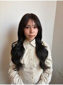 レイヤーカット×ダークグレー