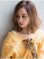ロット 横浜(lot)&nbsp;前髪×ミディアムレイヤーカット×アンブレラカラー横浜駅