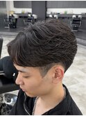 フェザーショートニュアンスパーマショートパーマ