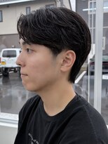 スヴニール(souvenir) センターパート メンズパーマ フェザーパーマ コンマバング