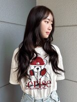 ヘアーアイストゥーレ(HAIR ICI TRE)&nbsp;艶カラー　グレージュ　ブリーチなし　ロングレイヤー