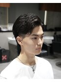 MEN'S/かき上げサイドパート×毛流れパーマ