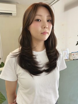 キートス 高知店(kiitos) ブリーチなし【ヘーゼルベージュ】×韓国レイヤー
