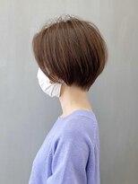 トップヘアー 大元店(TOP HAIR)&nbsp;20代30代40代ナチュラルブラウンショートボブ