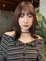 リンネテラス(Lin'ne terrace) ミディアムレイヤー×顔周りカット/レイヤーカット/20代30代40代