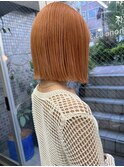 ☆オレンジカラー×ボブスタイル