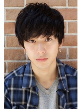 サロンドミルク 原宿(salon de MiLK) 【salon de Milk原宿】無造作黒髪ショートのソフトツーブロック