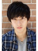 【salon de Milk原宿】無造作黒髪ショートのソフトツーブロック