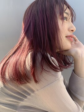 ラグゼ(Luxe) 大人可愛いpink hair【Luxe井上彩】