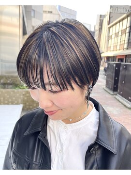 ヘアーメイクオズ(hair make O/S) ショートハイライト☆