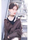 Liberte銀座 大人可愛い小顔ショート×センターわけ