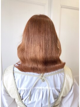 ヘアーアンドメイク サワ 上田本店(SAWA) 韓国風/愛されオレンジブラウン ベージュ/ブリーチあり/10代20代