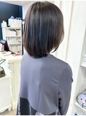 福山市美容室Caary 内ワンカールの丸みボブスタイル