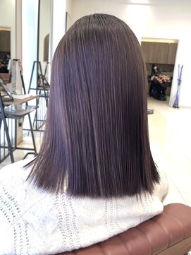 クアトログランシュ ひたちなか店(QUATRO×GranCieux) 1ブリーチ×ラベンダーバイオレット